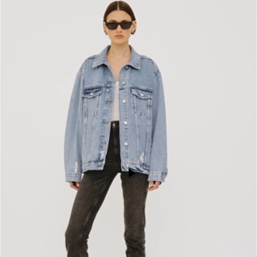 Anine Bing Rory Denim Jacket, XS